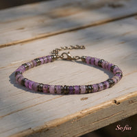 Amethyst & Hematite Bracelet | Crystal Jewelry