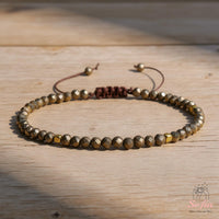 Pyrite Bracelet | Delicate Layering Gemstone Jewelry