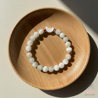 Moonstone Moon Charm Bracelet | Crystal Jewelry