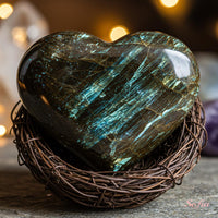 Arfvedsonite Crystal Heart | Crystal Stone Decor