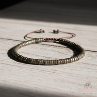 Pyrite Bracelet | Layering Gemstone Heishi Beaded Bracelets
