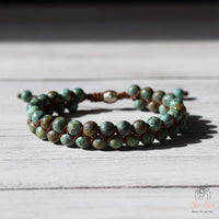 African Turquoise Bracelet | Layering Gemstone Jewelry