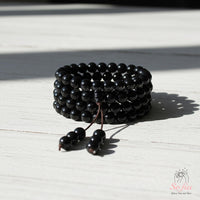 Obsidian Necklace | 108 Mala Beads Jewelry