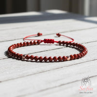 Red Jasper Bracelet | Delicate Layering Gemstone Jewelry