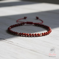 Red Jasper Bracelet | Delicate Layering Gemstone Jewelry