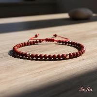 Red Jasper Bracelet | Delicate Layering Gemstone Jewelry