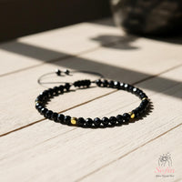 Obsidian Bracelet Dainty Style | Delicate Layering Gemstone Jewelry