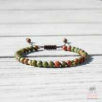 Unakite Bracelet | Delicate Layering Gemstone Jewelry
