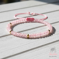 Rose Quartz Bracelet | Delicate Layering Gemstone Jewelry
