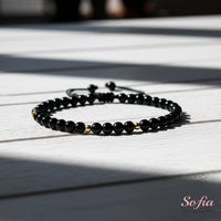 Obsidian Bracelet | Delicate Layering Gemstone Jewelry