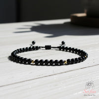 Obsidian Bracelet | Delicate Layering Gemstone Jewelry