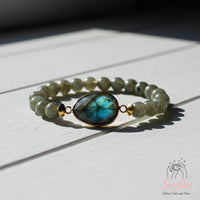 Labradorite Stretch Bracelet | Crystal Jewelry