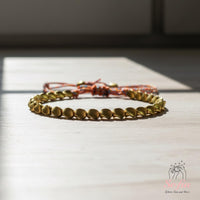 Copper Beads Bracelet | Delicate Layering Gemstone Jewelry