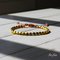 Copper Beads Bracelet | Delicate Layering Gemstone Jewelry