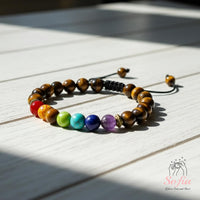 Tigers Eye Chakra Bracelet | Layering Gemstone Jewelry