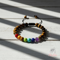 Tigers Eye Chakra Bracelet | Layering Gemstone Jewelry
