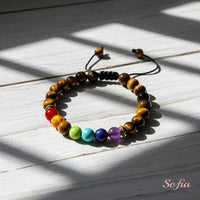 Tigers Eye Chakra Bracelet | Layering Gemstone Jewelry