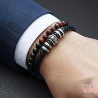 Obsidian & Tiger's Eye Bracelet | Crystal Jewelry