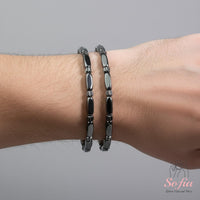 Dainty Hematite Beaded Bracelet | Crystal Jewelry