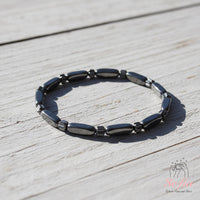 Dainty Hematite Beaded Bracelet | Crystal Jewelry