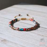 Imperial Jasper Bracelet | Delicate Layering Gemstone Jewelry
