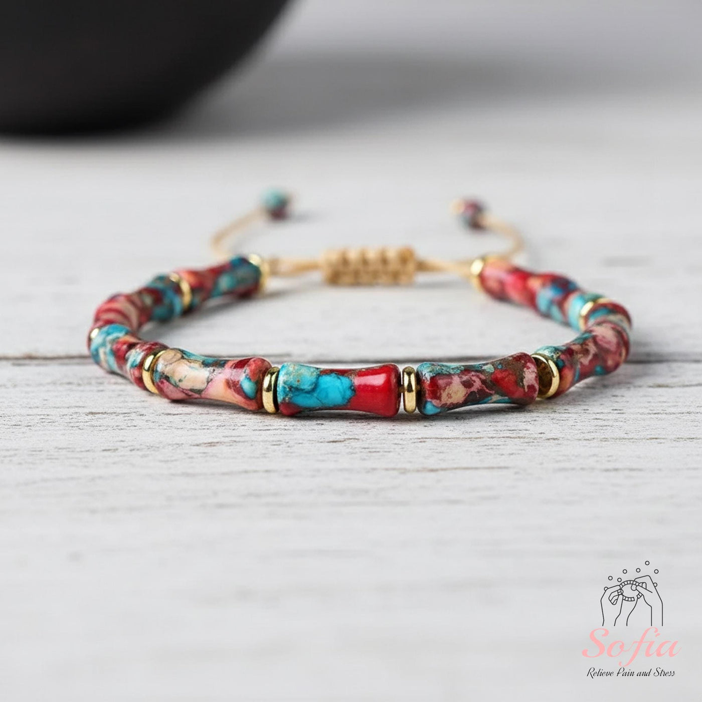 Imperial Jasper Bracelet | Delicate Layering Gemstone Jewelry