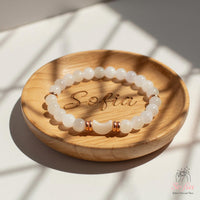 Moonstone Moon Charm Bracelet | Crystal Jewelry