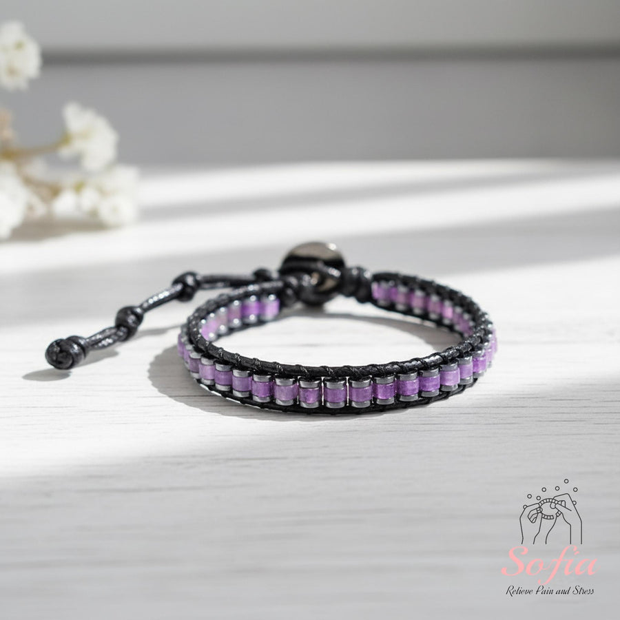 Amethyst Bracelet | Natural Stone Jewelry â€?Gift for Her & Gift for Him - photo 1