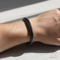 Hematite Beaded Bracelet | Layering Gemstone Jewelry