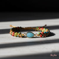 Amazonite & Jasper Bracelet | Layering Gemstone Jewelry