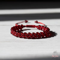 Garnet Bracelet Double Layer | Layering Gemstone Jewelry