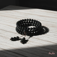 Obsidian Necklace | 108 Mala Beads Jewelry