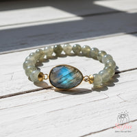 Labradorite Stretch Bracelet | Crystal Jewelry