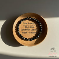 Ultra Protection Bracelet | Hematite & Obsidian & Onyx Bracelet