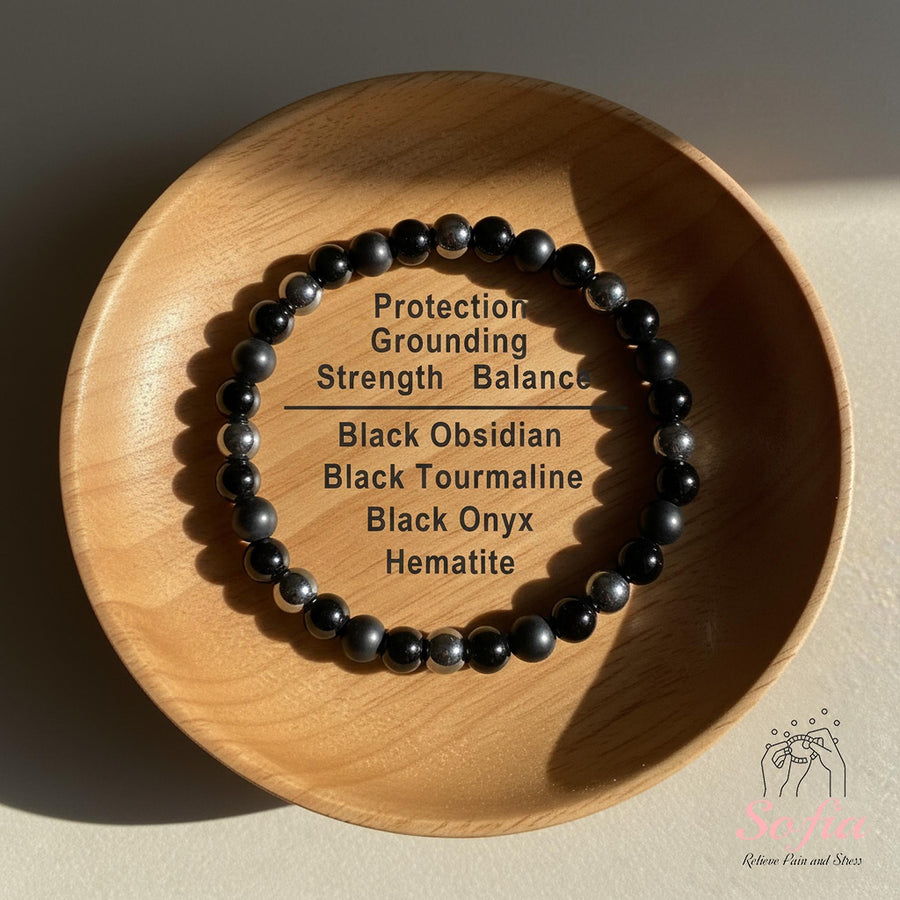 Obsidian Bracelet | Protection Jewelry - photo 1