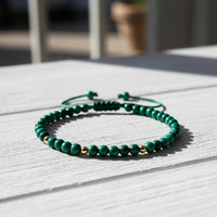 Malachite Bracelet | Delicate Layering Gemstone Jewelry