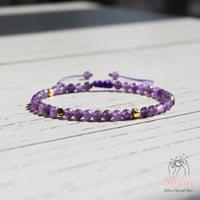 Amethyst Bracelet | Delicate Layering Gemstone Jewelry