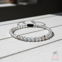 Moonstone Bracelet | Delicate Layering Gemstone Jewelry