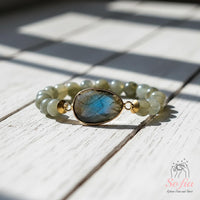 Labradorite Stretch Bracelet | Crystal Jewelry