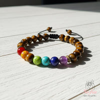 Tigers Eye Chakra Bracelet | Layering Gemstone Jewelry
