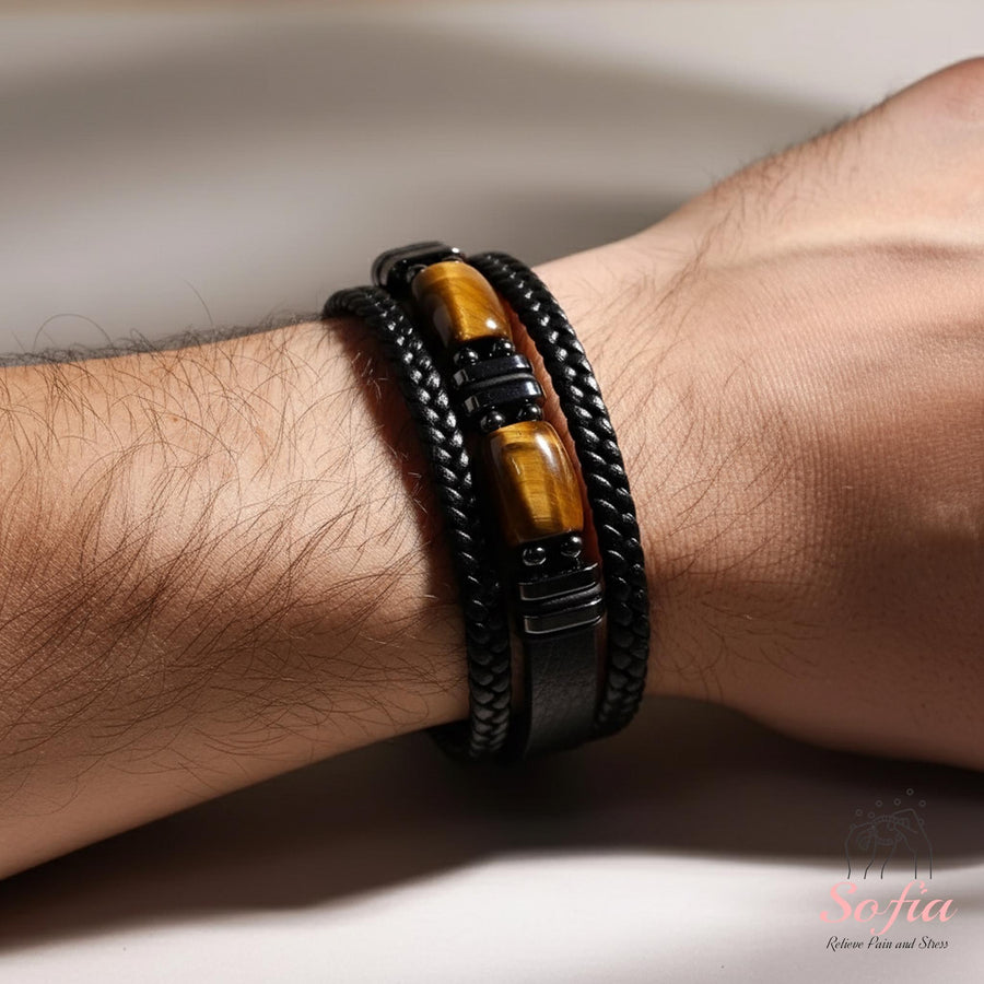 Tiger's eye Bracelet | Natural Stone Jewelry â€?Gift for Him - photo 1