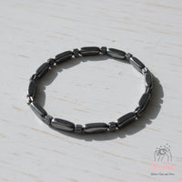 Dainty Hematite Beaded Bracelet | Crystal Jewelry