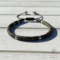 Dragon Bloodstone Bracelet | Layering Gemstone Heishi Beaded Bracelets