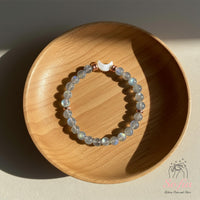 Labradorite Moon Charm Bracelet | Crystal Jewelry