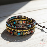 Jasper Wrap Bracelet | Crystal Jewelry