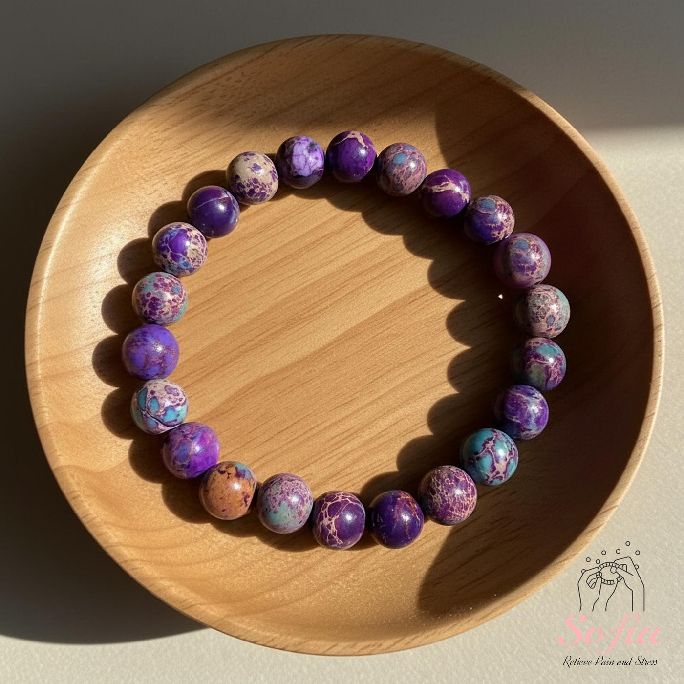 Sea Sediment Jasper Bracelet | Beaded Crystal Jewelry
