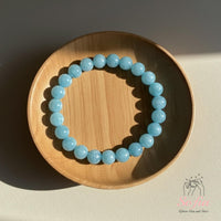 Aquamarine Stretch Bracelet | Beaded Crystal Jewelry