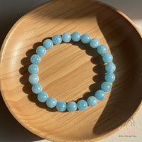 Aquamarine Stretch Bracelet | Beaded Crystal Jewelry
