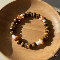 Tigers Eye Mushroom Bracelet | Crystal Jewelry