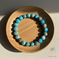 Blue Jasper Bracelet | Beaded Crystal Jewelry